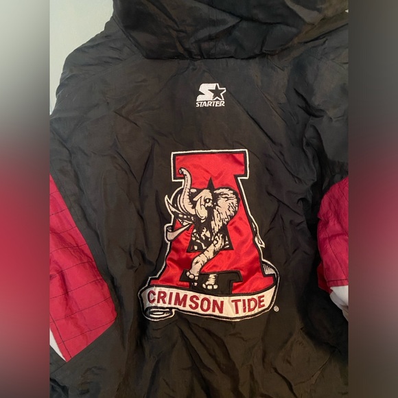 Starter Alabama Vintage Puffer Jacket Medium - Picture 3 of 4